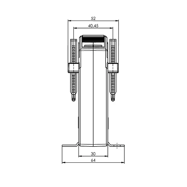 ASK 615.3 3 ASK 615.3 ASK plug-in current transformer, technical drawing 2