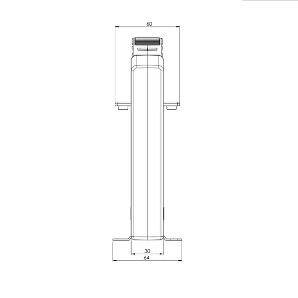 KSK 127.3 3 ASK 127.3 ASK plug-in current transformer, technical drawing 2