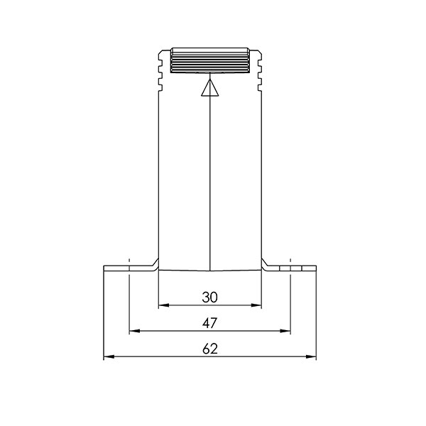 Rohrstromwandler ASR 14.3 Technische Zeichnung 2