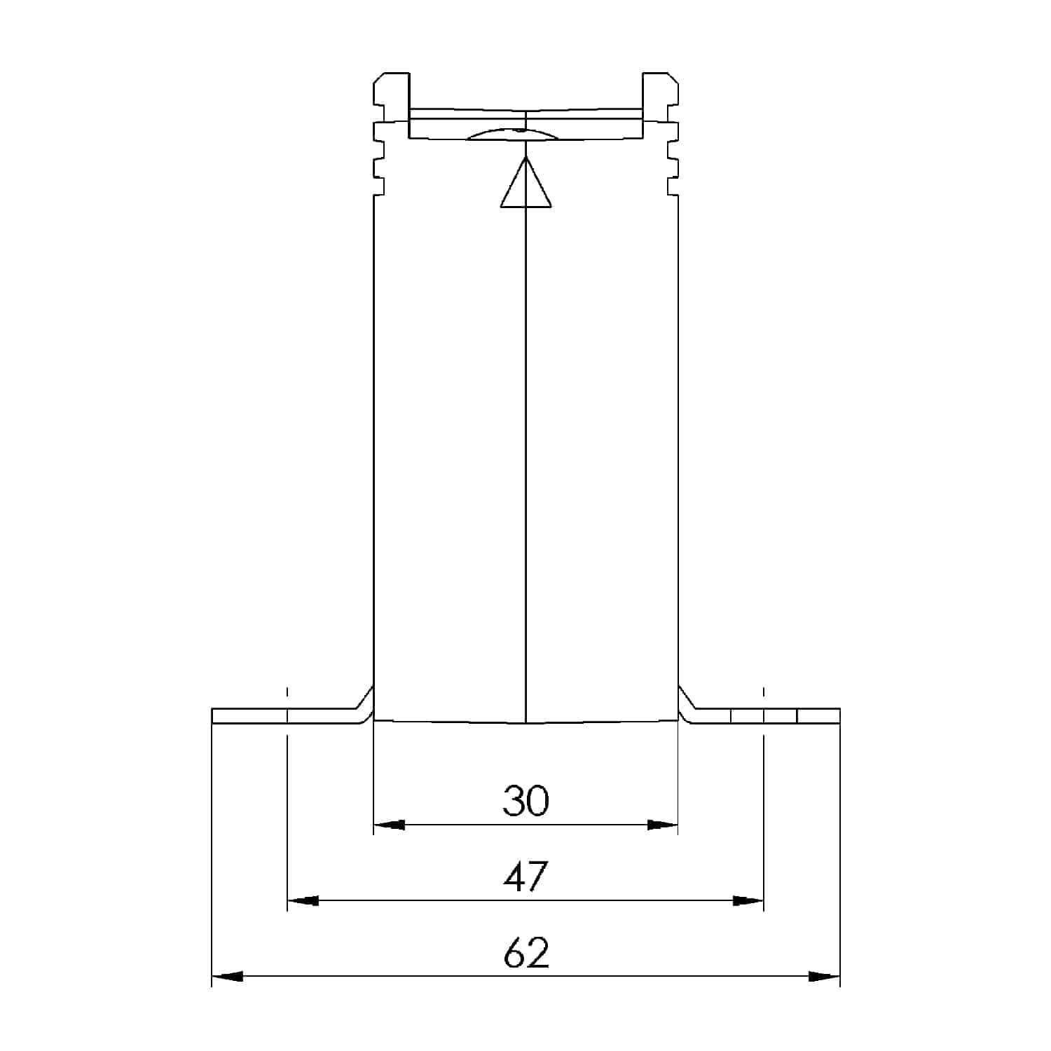 Rohrstromwandler ASR 201.3 Technische Zeichnung 2