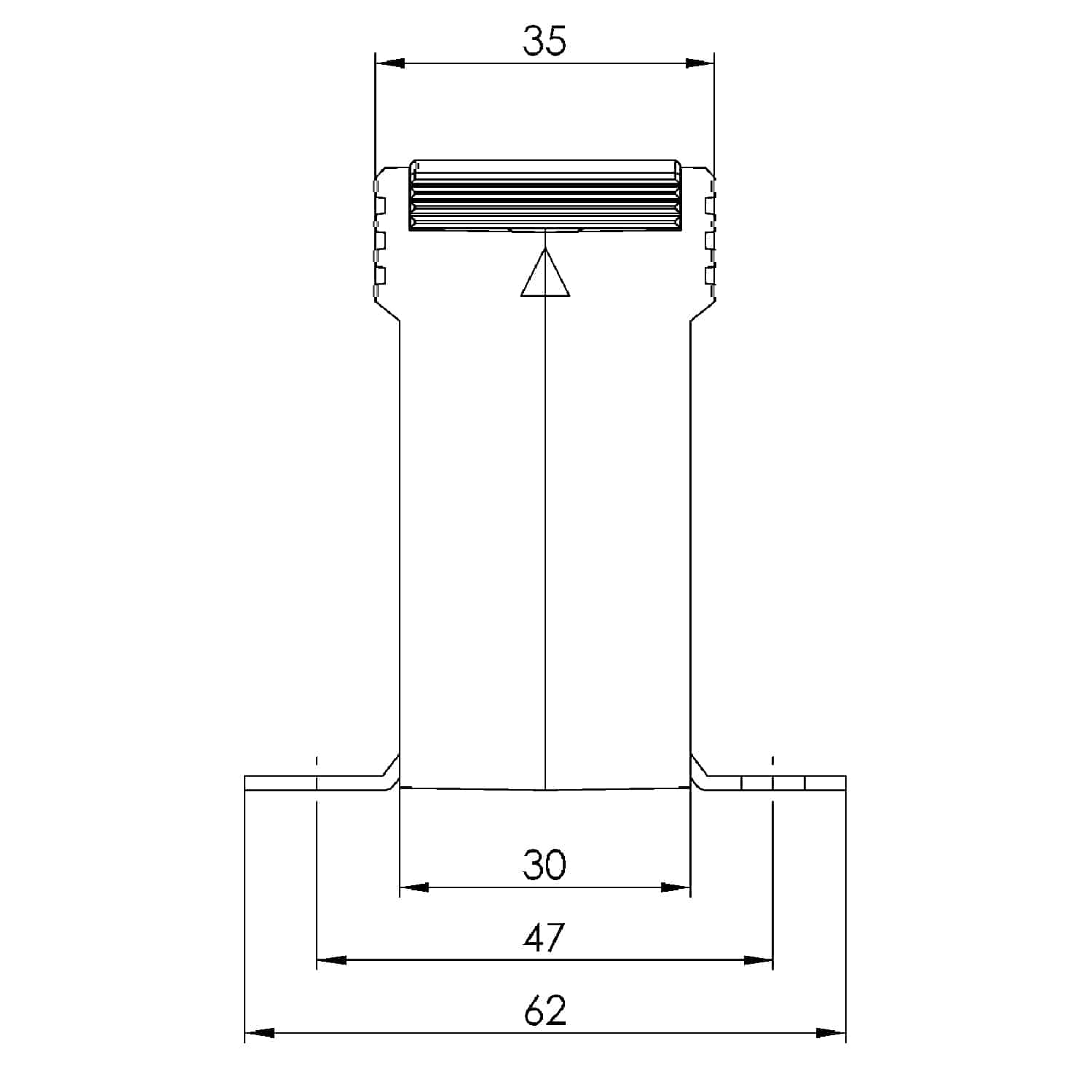 Rohrstromwandler ASR 21.3 Technische Zeichnung 2