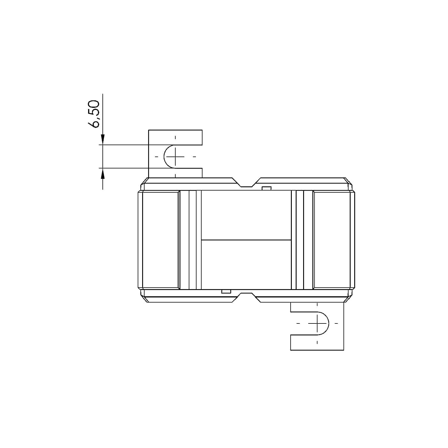 Rohrstromwandler ASR 20.3 Technische Zeichnung 1