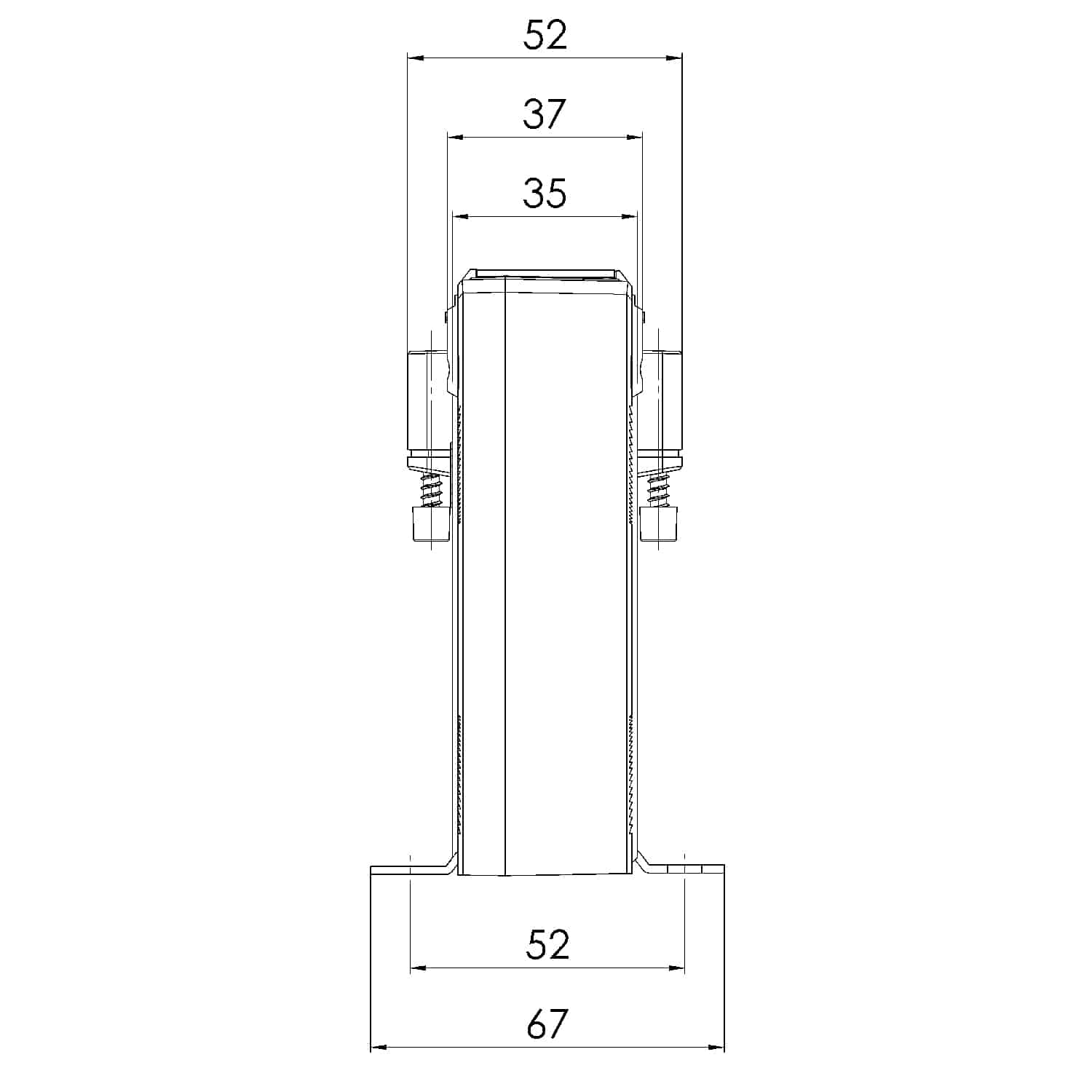 CTB - Stromwandler Serie, CTB 61.35 technische Zeichnung 2