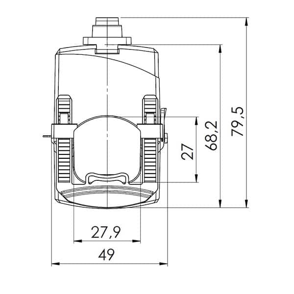 KBR – Kabelumbaustromwandler mit teilbarem Kern, KBR 28 technische Zeichnung 3