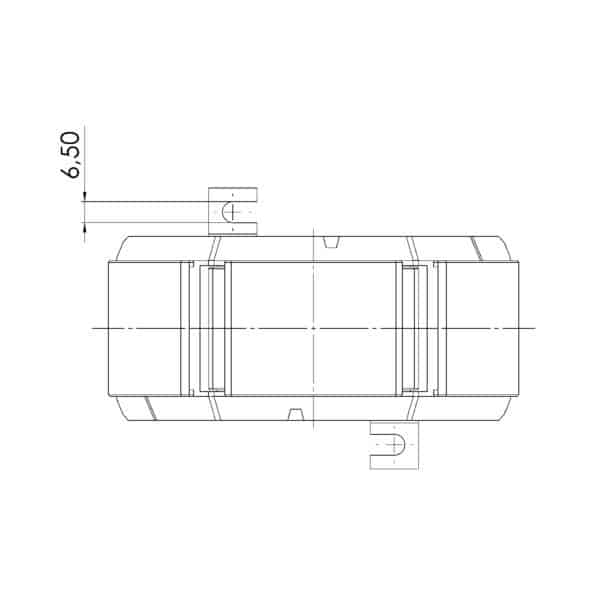 KSU / SUSK – Summenstromwandler, KSU 2 technische Zeichnung 1