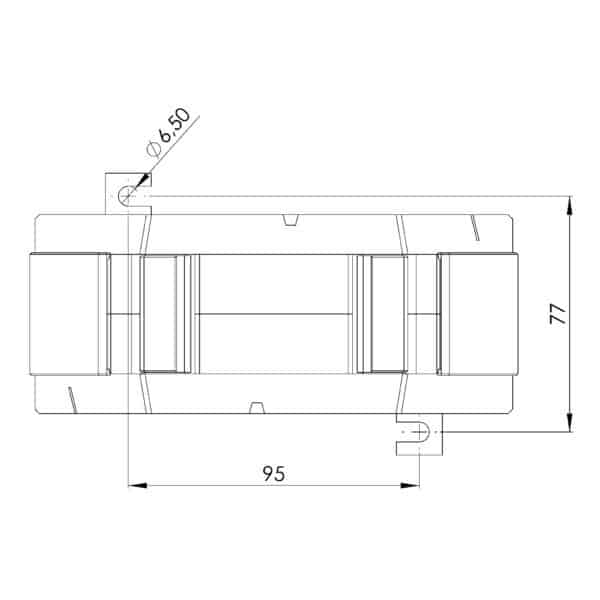 KSU / SUSK – Summenstromwandler, SUSK 2 technische Zeichnung 1