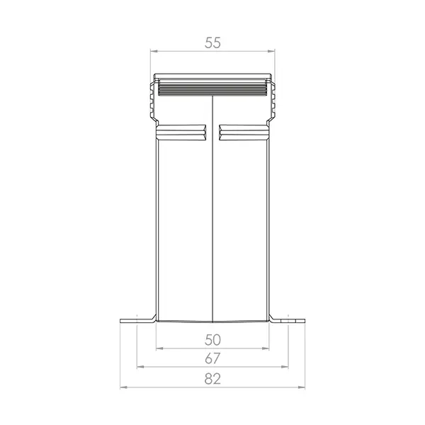 KSW 40N Kleinsignal-Stromwandler, technische Zeichnung 2
